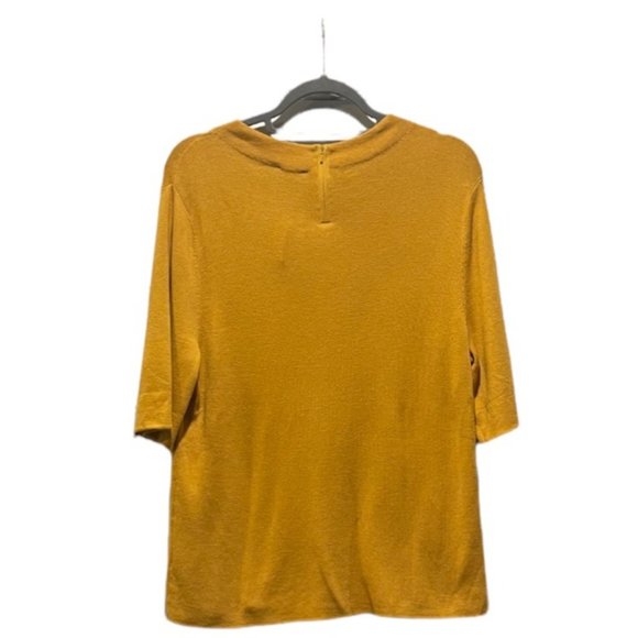 📚 Talbots •Mustard Modal Blend Top •Size XL - Picture 2 of 7